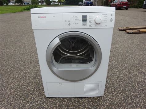 Washer plugs into dryer for easy installation. Bosch Axxis Series Ventless Electric Dryer WTE86300US