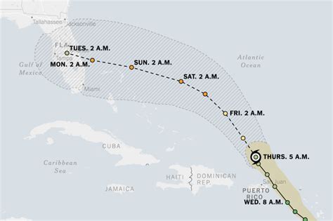 Hurricane Dorian Is On A Collision Course With Florida The New York Times