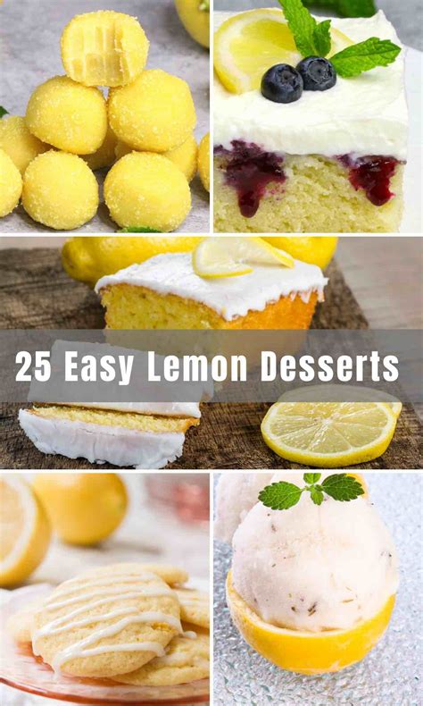 25 Easy Lemon Desserts Simple Recipes That You Can Make At Home