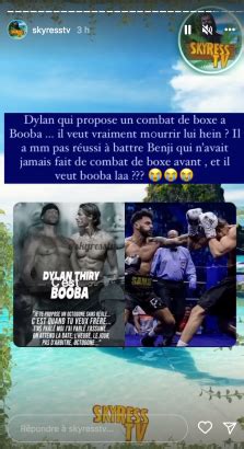 Dylan Thiry défie Booba sur un ring de boxe