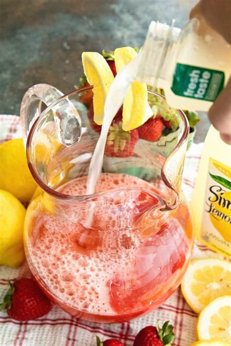 Sparkling Strawberry Lemonade Julies Eats And Treats