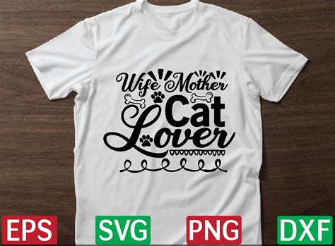 Wife Mother Cat Lover Graphic By Designfactory · Creative Fabrica