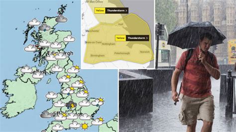 Uk Weather Forecast An Entire Months Worth Of Rain To Fall In Just Two Hours As Heart