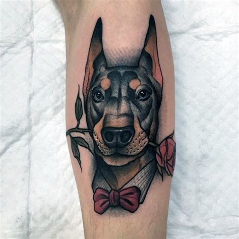 The 14 best unusual tattoo designs for doberman pinscher lovers. 60 Doberman Tattoo Designs For Men - Dog Ink Ideas