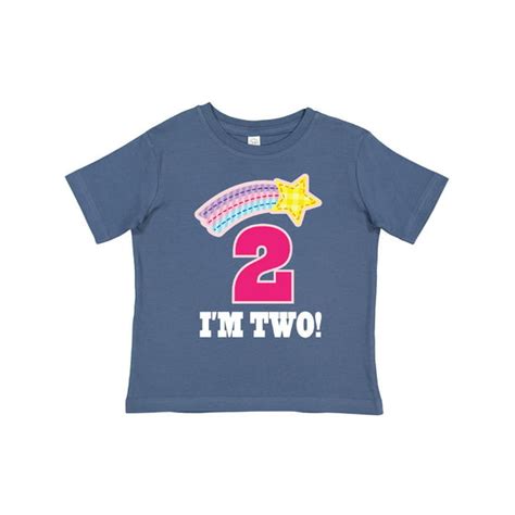 Inktastic 2nd Birthday 2 Year Old Girls Rainbow Star T Toddler