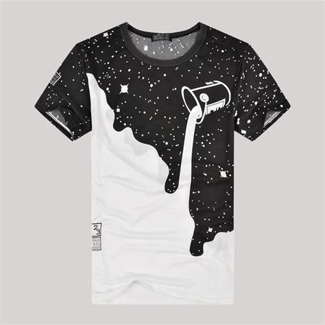 new 2017 mens summer casual short sleeve tees cotton 3d designer milk printed t shirt hip hop