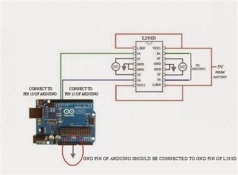 L293d Motor Driver Circuit Diagram With Arduino Greatestbopqe