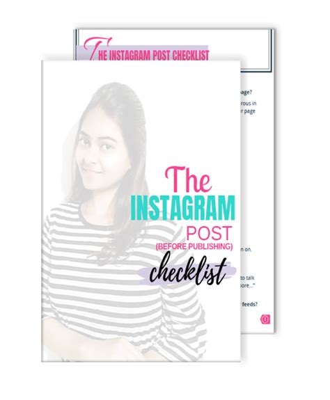 Instagram Post Checklist Vidzmak