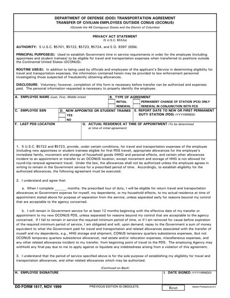 Dd Form 1617 Fill Out Sign Online And Download Fillable Pdf