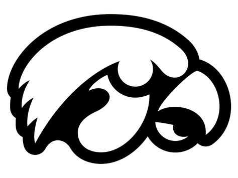 Black and White Hawkeye Logo - LogoDix