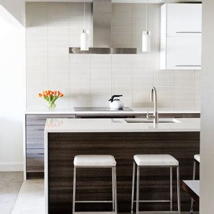 Glossy ceramic white handmade subway tile (1 sq. Stacked Subway Tile | Houzz