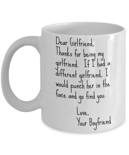 We did not find results for: Personalized Dear Girlfriend Mug - Thanks for Being ...