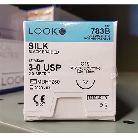 Ethicon Silk P 3 4 0 Black Braided 18 Suture 12box 641g Dental Market
