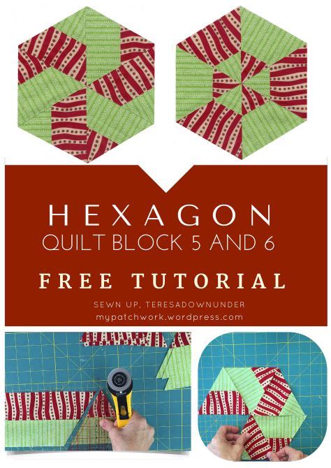 Video Tutorial Hexagon Quilt Blocks 5 And 6 Hexagon Quilt Hexagon