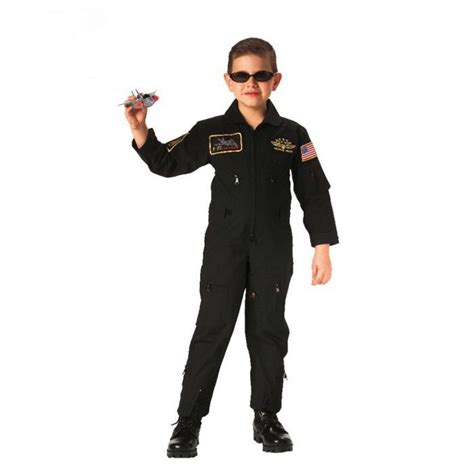 Kids Flight Coverall With Patches Kids Aviators Black Tops Coveralls