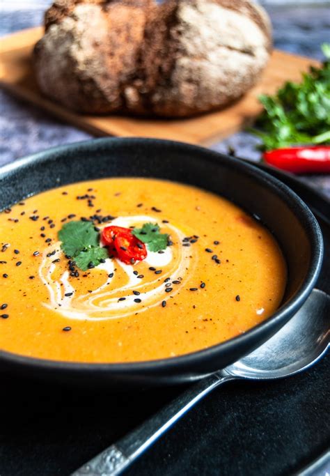 Spicy Sweet Potato And Lentil Soup Something Sweet Something Savoury