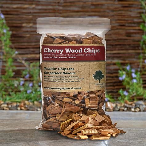 Gwernyfed Wood Cherry Bbq Smokersmoking Chips 1 Litre Cherry