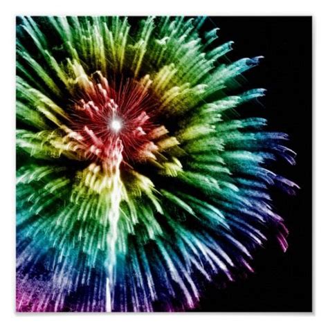 Rainbow Fireworks Print From Zazzle Fireworks Festival Festivals