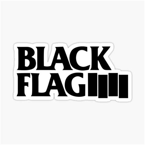 Black Flag Sticker By Moriidt Redbubble