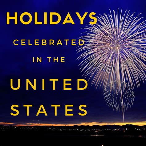 List of Holidays and Celebrations in the USA | Holidappy