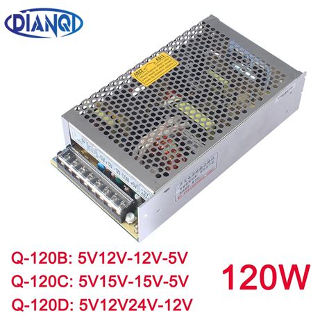 Dianqi 쿼드 출력 전원 공급 장치 120w 5v 12v 24v 12v Suply Q 120d Ac Dc 변환기 좋은 품질