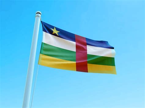 Premium Photo Waving Flag Of Central African Republic
