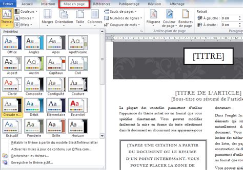 Créer un article de journal sur Microsoft Word - WayToLearnX