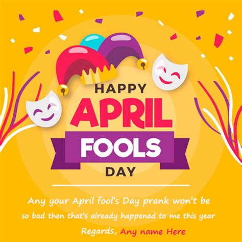 Happy april fool's day 2021: Happy April Fools Day 2020 Greeting Cards With Name