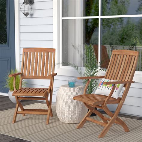 Use folding dining chairs for consuming. Beachcrest Home Joaquin Folding Patio Dining Chair ...