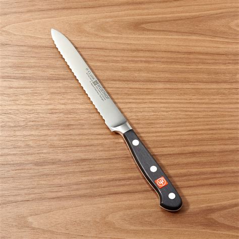 Wüsthof Classic 5 Serrated Utility Knife Reviews Crate And Barrel