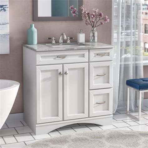 Received a brand new 36 bathroom vanity. Willa Arlo Interiors Jonina 36" Single Bathroom Vanity Set ...
