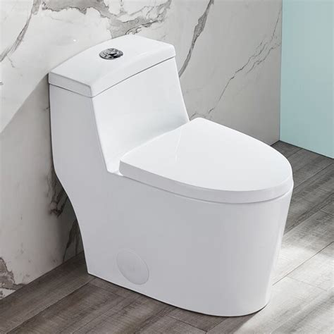 Deervalley Prism Dual Flush Elongated One Piece Toilet With Glazed