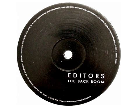 Editors Released Stunning Debut Album ‘the Back Room 15 Years Ago