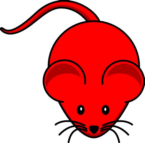 Red Mouse Clip Art At Vector Clip Art Online Royalty Free