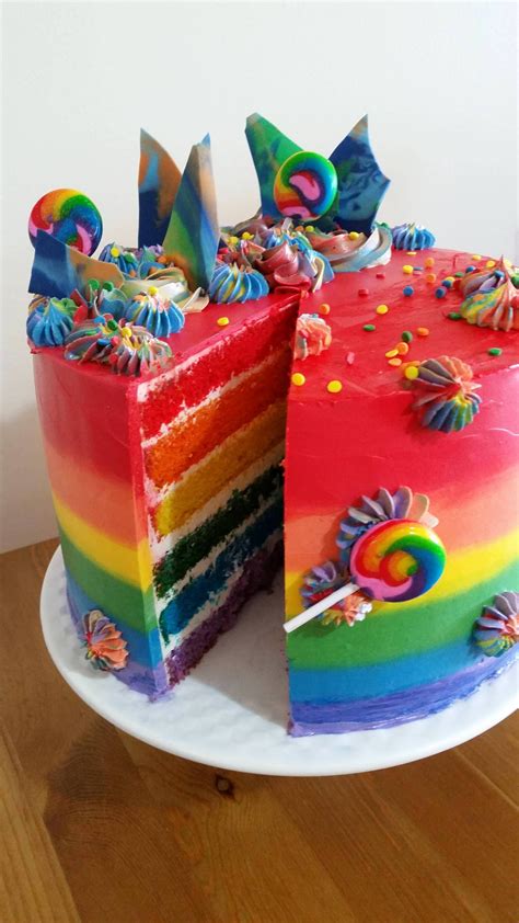 Rainbow Cake For Pride Baking