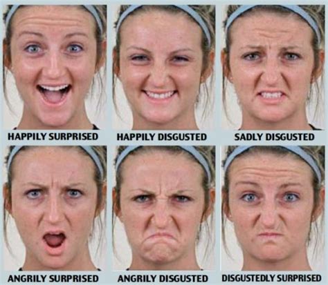 21 different facial expressions