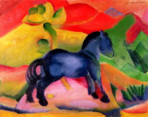 Pequeno Cavalo Azul 1912 Franz Marc Impressão De Arte