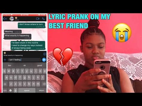 Best friends represent the purest form of friendships. Lyric Prank on Best friend Pt.2 *WATCH TILL END* - YouTube