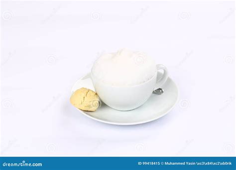 Cappuccino With Whipped Cream Stock Image Image Of Coffee