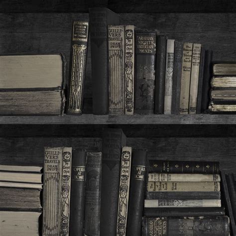 Dark Bookcase Wallpaper Wallpaper Bookshelf Wallpapers Vintage