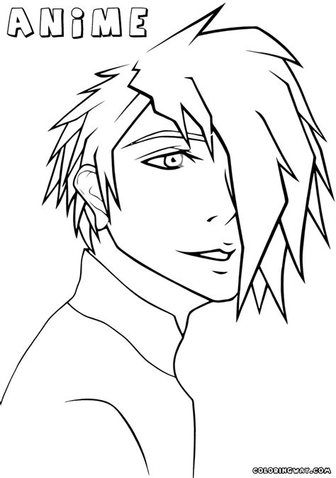 Anime Boy Coloring Pages Coloring Pages To Download And Print