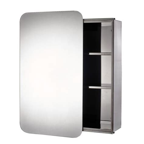 Bandq Stainless Steel Wall Mounted Mirrored Bathroom Cabinet Sliding Door