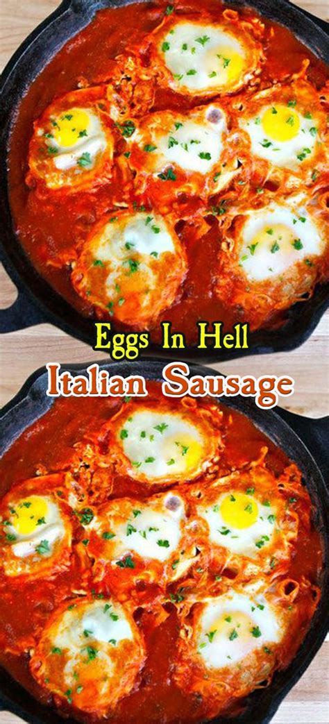 Eggs In Hell Italian Sausage