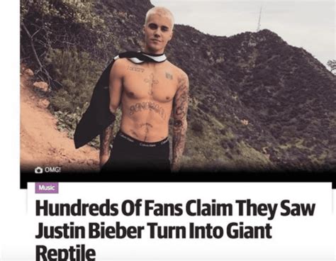 People Are Saying They Saw Justin Bieber Turn Into A Lizard Grm Daily