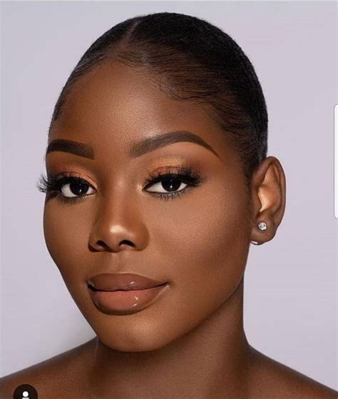 Best Natural Makeup For Black Women To Look Beautiful Natural Wedding Makeup Dark Skin
