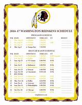 Pictures of Nfl Redskins Schedule 2017
