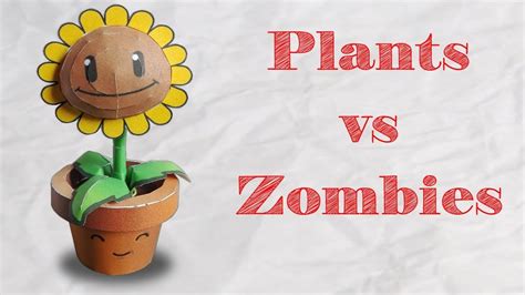 Papercraft Plants Vs Zombies Tournesol En Papier