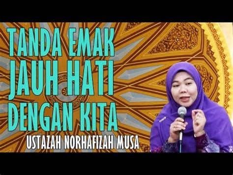 Ikim terapi rumah tangga 19 october 2012. Ustazah Norhafizah Musa 2017 - Tanda Mak Dah Jauh Hati ...