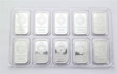 Scottsdale 1 Ounce Silver Bar 10 Pack