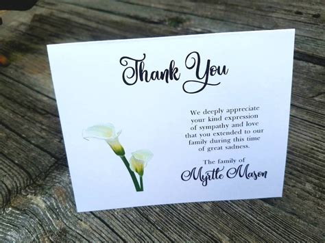 Kennencounter Thank You Cards For Funeral Flowers Pin On Sympathy